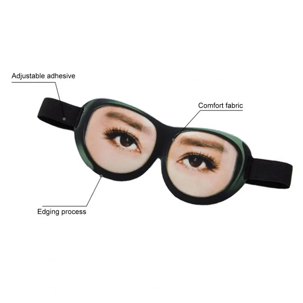 Memory Foam Eye Cover Travel Eye Cover 3d Memory Foam Sleep Mask for Adults Kids Adjustable Blindfold Eye Shade Funny for Travel