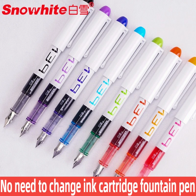 

FP10 Direct Liquild Fountain Pen EF/F High Capacity No Ink Cartridge Needed Colorful Ink Pens School Supplies Stationery