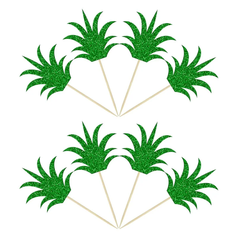 24 قطعة من أغطية الكب كيك على شكل أناناس، أغطية كعكة الدونات، أغطية كب كيك لطيفة للصيف، زينة كعكة حفلات هاواي الاستوائية