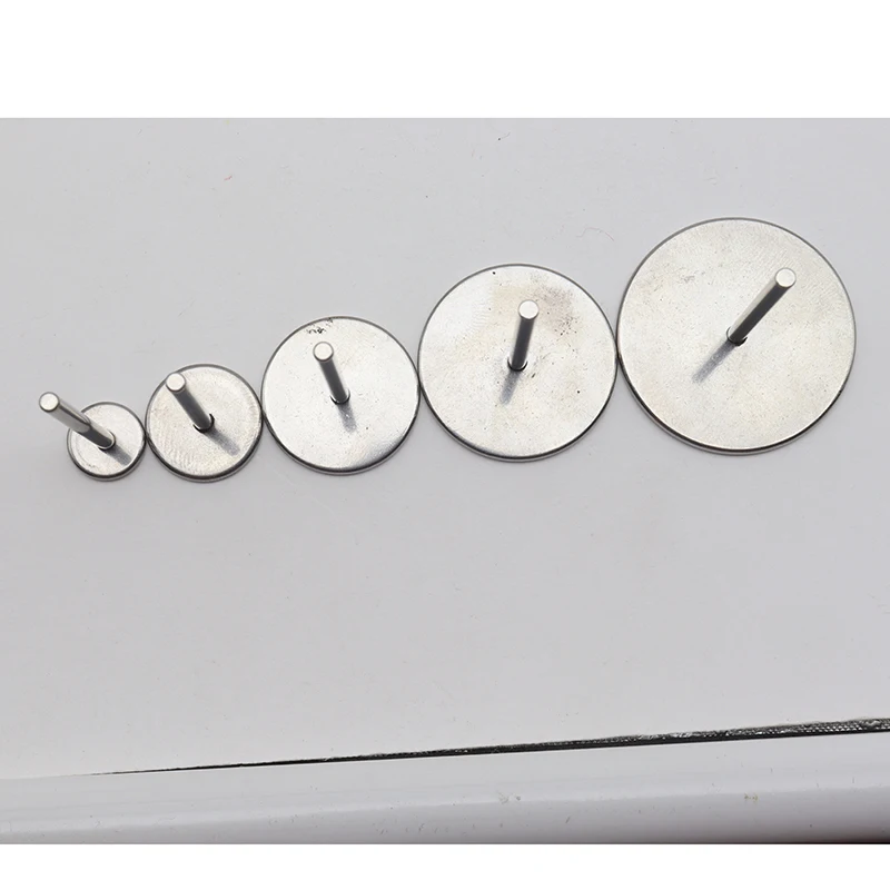 Nieuw! Rvs Schuurpapier Disc 3/32 "Ronde Metalen Schijf Nail Boren Accessoires 10mm,15mm, 20mm,25mm,,30mm 35mm