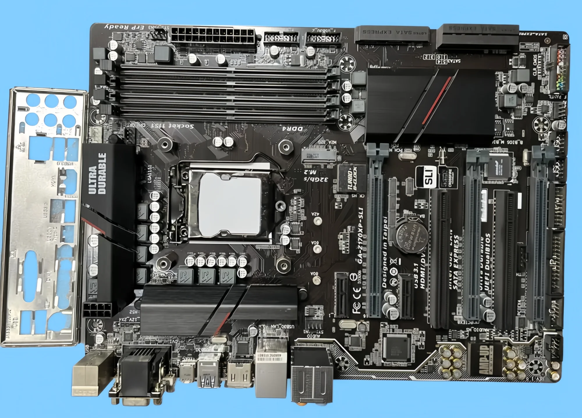 For Gigabyte GA-Z170XP-SLI Desktop Motherboard Z170XP SLI LGA 1151 DDR4 Mainboard 100% Tested OK Fully Work