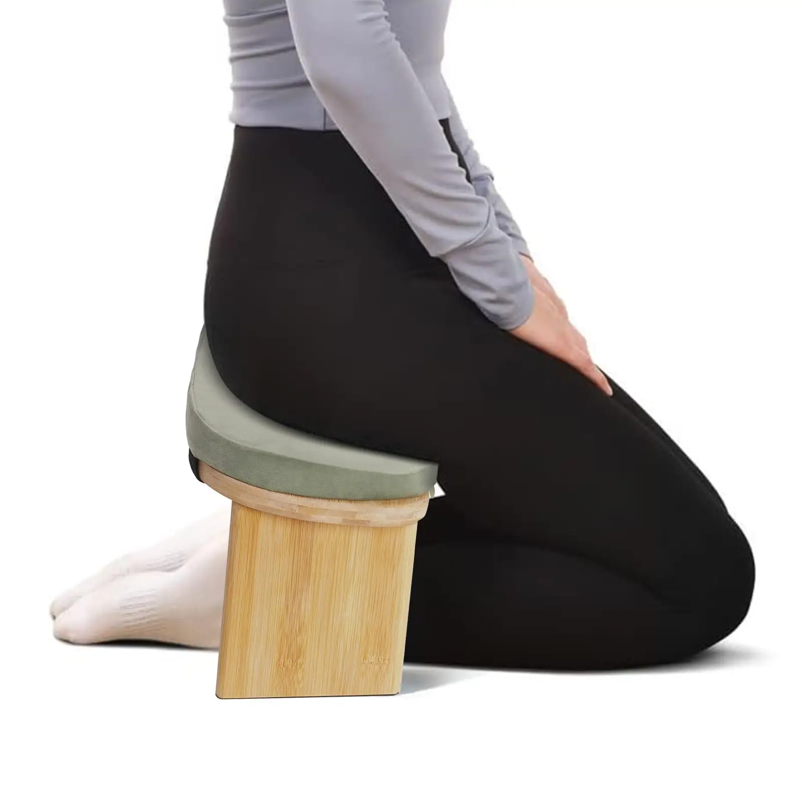 

Bamboo Meditation Bench with Cushion, Folding Kneeling Meditation Bench, Portable Kneeling Chair for Kneeling or Sitting, 396.83