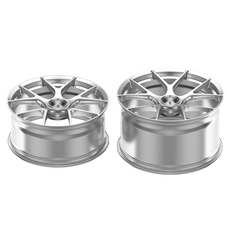 New 15-24 Inch Aluminum Forged Wheels Deep Concave Design Hyper Silver Finish Universal Fit 5x120 PCD Fit W20W205,W213,W166,X156