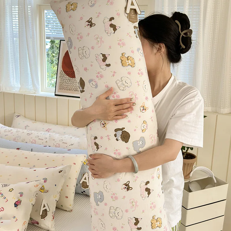 

1pc Cartoon Style Pillow Adults Kids Room 40x90/40x115cm Soft Pillows almohada Home Decoration Long Pillow 베개