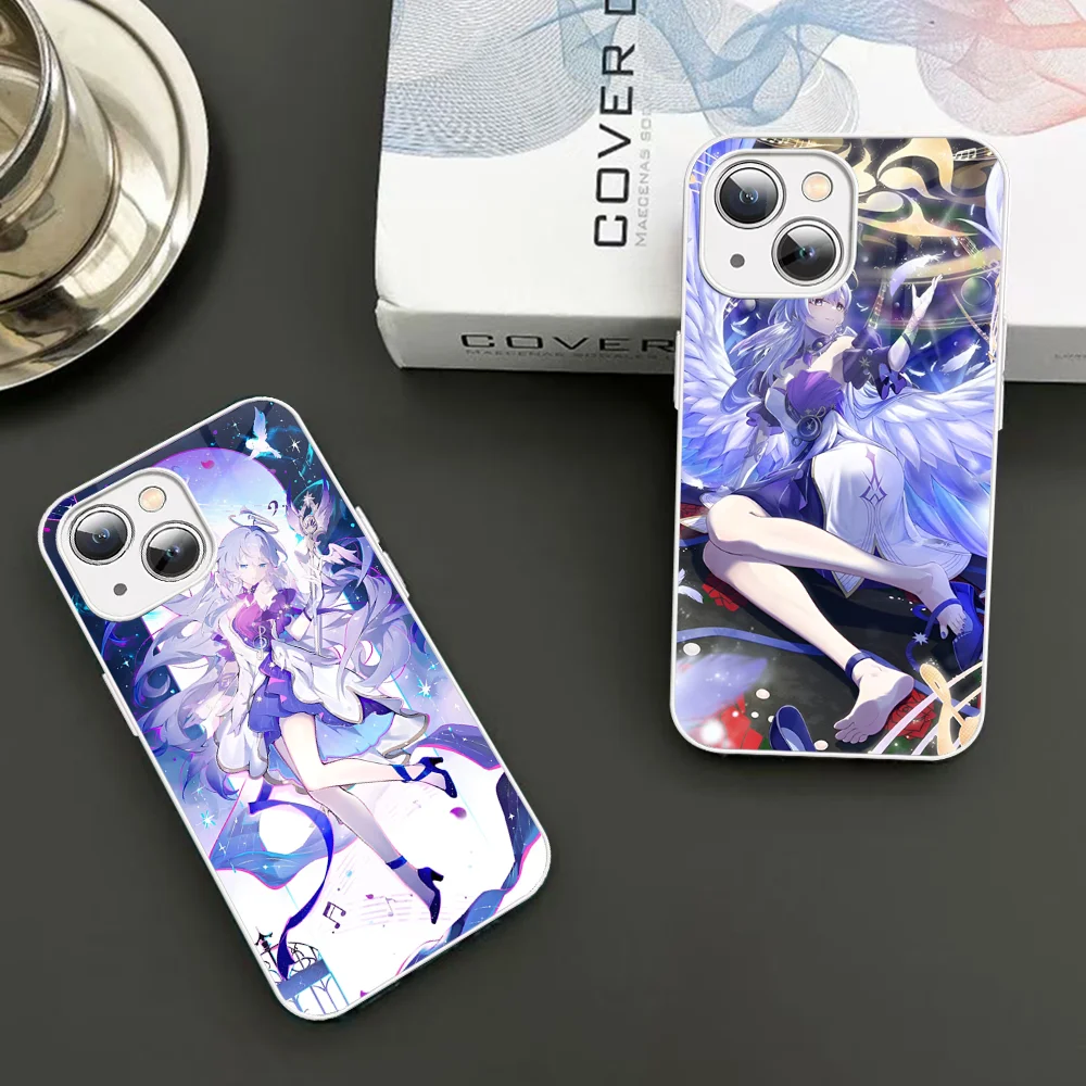 Honkai Star Rail ROBIN Phone Case Tempered Glass For Iphone 14 13 12 11 Pro Mini XS MAX 14Plus X XS XR Fundas