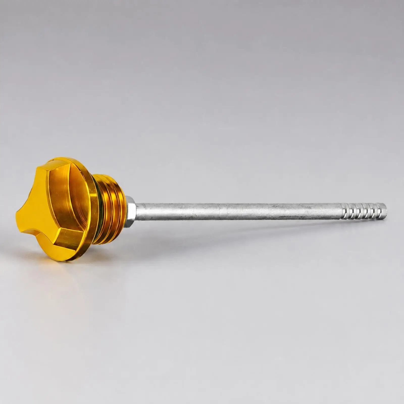 Aluminum Motorcycle Oil Dipstick with Threaded Grip for Precise Engine Oil Measurement Tool