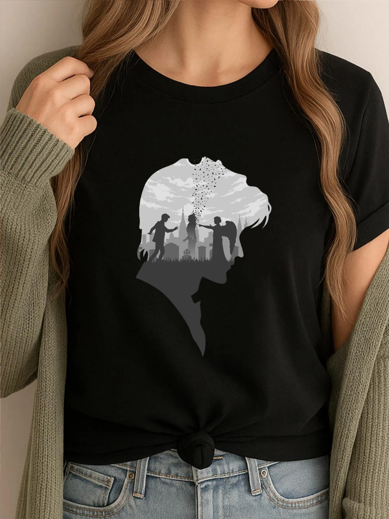 

Альтернативная мужская одежда Goodbye Raggedy Man, футболки с рисунком, мужские ретро новые топы и футболки в готическом стиле