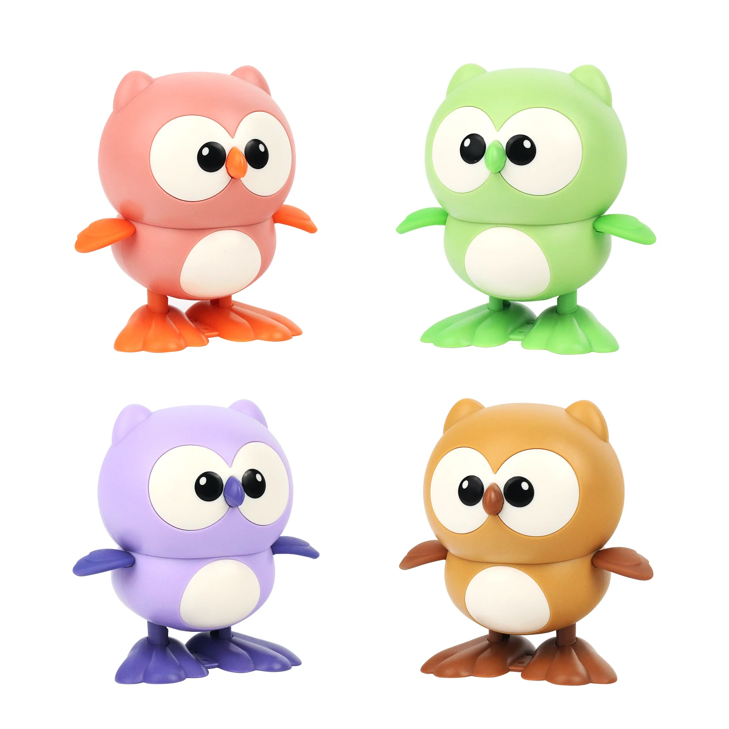 Jumping owl spring toy, winding animal decompression toy, cute and fun toy