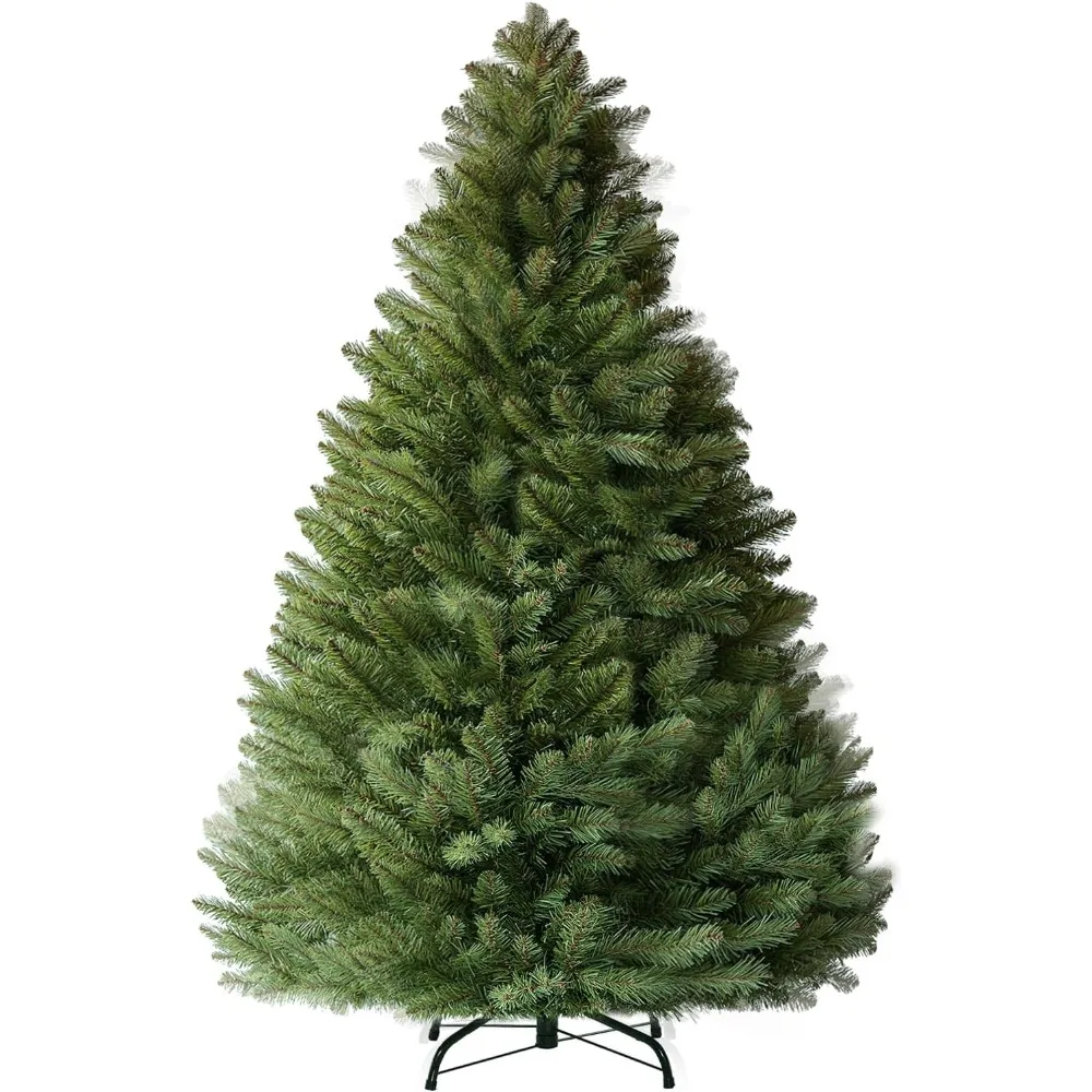 

Premium 6-Foot Unlit Artificial Pine Christmas Tree with 1000 Branch Tips for Quick Setup and Realistic Holiday Decor