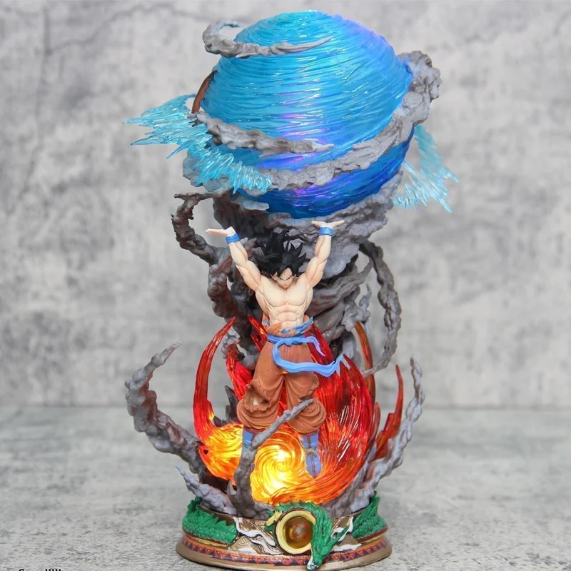 Dragon Ball Hunter Series  Goku Gk Cartoon Model Statue Luminous Desktop Decorative Ornaments Model Toy Boy Gift Collection