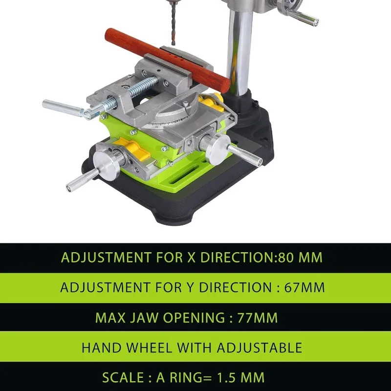 Cross slide drill press vise 2 direction X-Y compound vise, multi-function bench milling bench milling machine