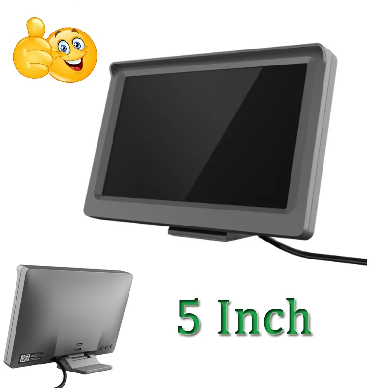 IPS full view high brightness screen  AHD high-definition 5-inch car display,car reversing image Monitor