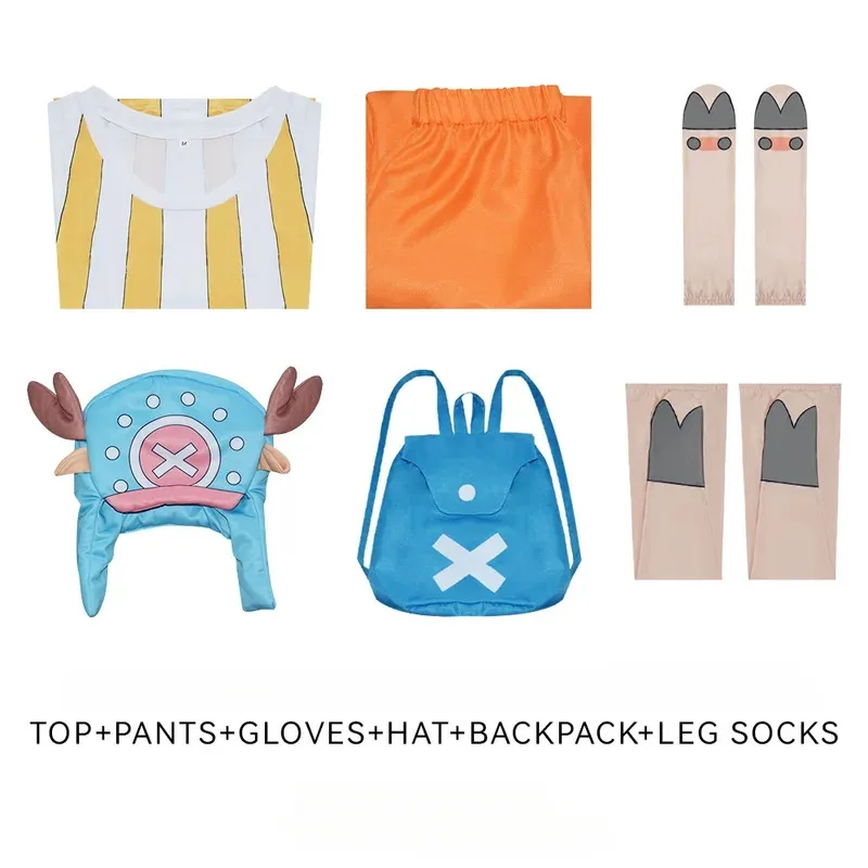 أنيمي القراصنة الملك توني تأثيري حلي السراويل العليا قفازات قبعة ظهره الجوارب دعوى المروحية لعب الأدوار Uni4;v'5,f;6.j;8' #6