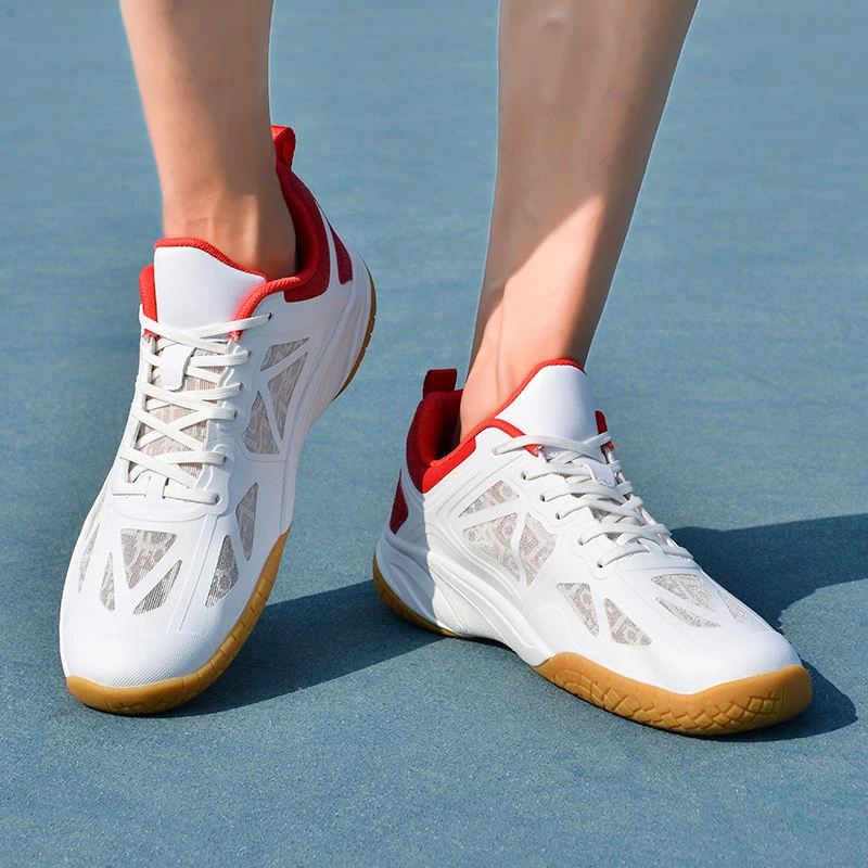 Nowy modny buty do badmintona dla kobiet mody młodzieżowej siatkówka adidasy sportowe do ćwiczeń różowy fioletowy tenisówki stołowy W99