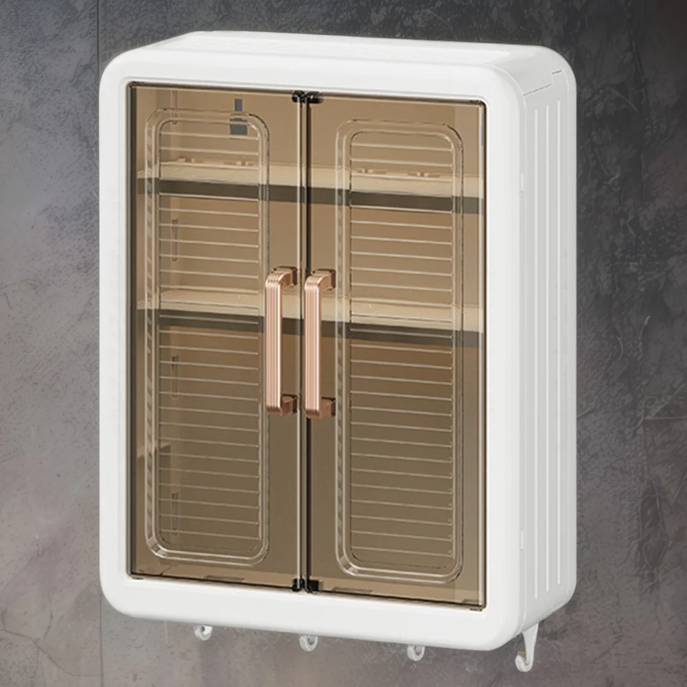 رف تنظيم التوابل، خزانة تخزين البهارات متعددة الوظائف، منظم حمام متعدد الطبقات مع خطافات، ملحقات المطبخ #3