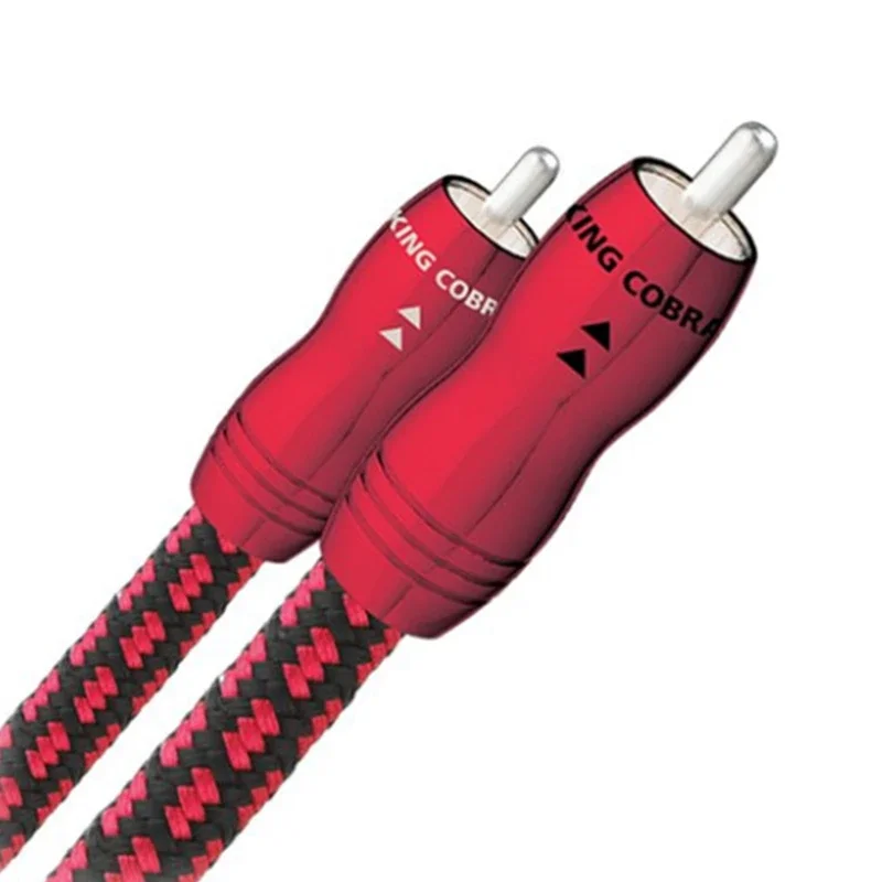 Kabel King Cobra RCA PSC+ Przewodnik (miedź z doskonałą powierzchnią+) Wzmacniacz audio HiFi Połącz kabel sygnałowy