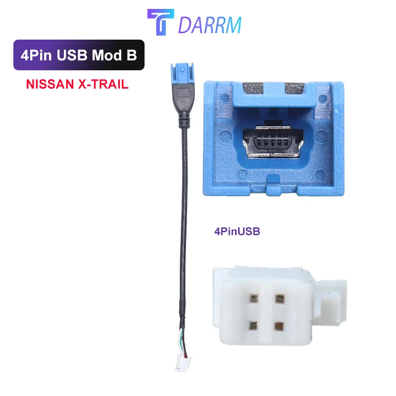 4pin Original USB Converter Cable Adapter For Car Android