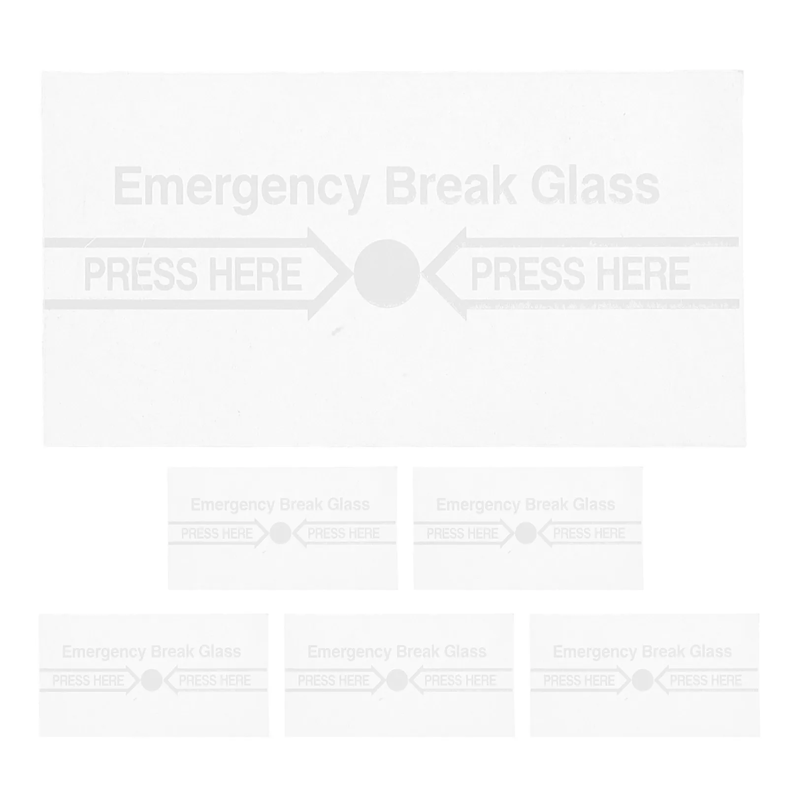 

6 шт. Прозрачные термостойкие защитные панели для стеклянных панелей пожарной сигнализации (ручные извещатели)