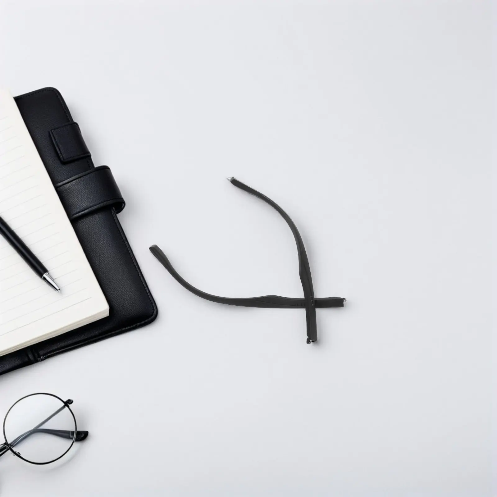 

1Pair Universal Eyeglasses Replacement Temples Classic Black 5.5mm Glasses Arms Lightweight Comfortable for Sunglasses Reading