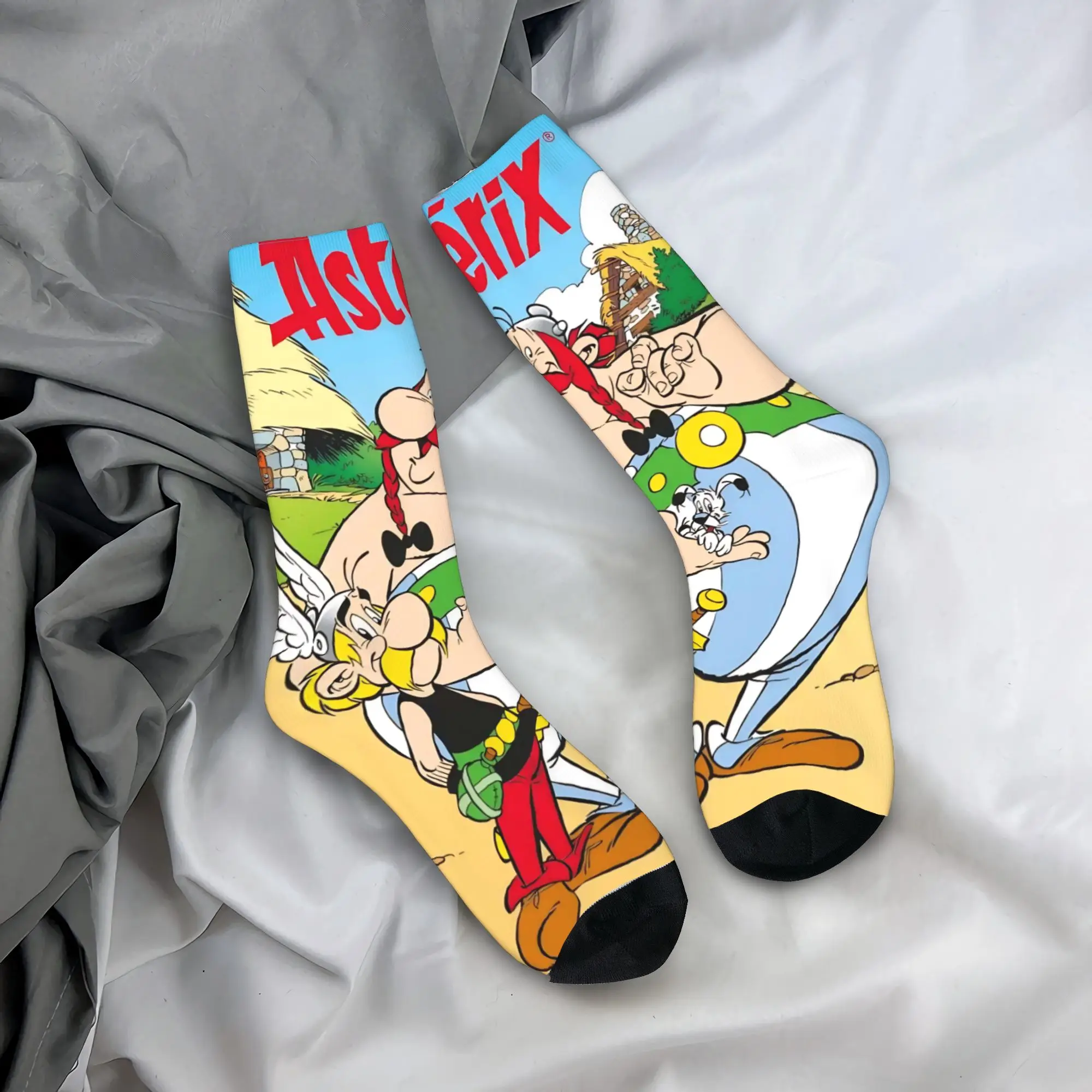 Paar sokken Asterix en Obelix kousen Winter grappige zachte sokken grafische buitensport antislip sokken