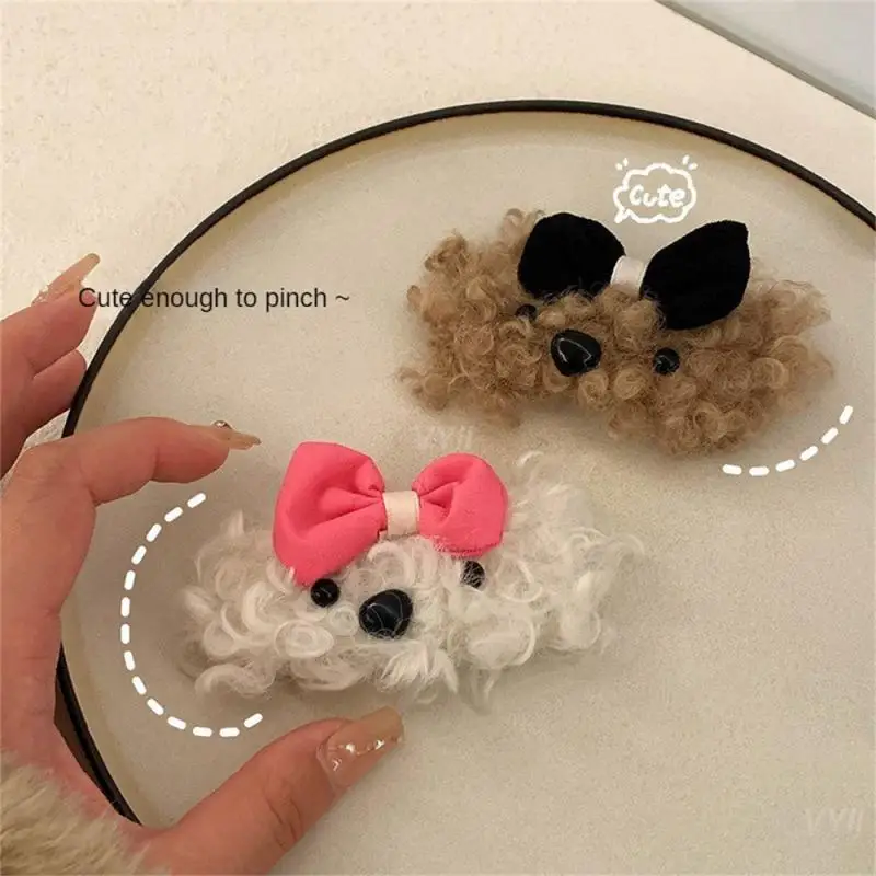 Hairpin Fashion And Beautiful Lovely Japanese Hairpin Winter Fashion Puppy Hairpin Strong Sense Of Decoration Comfortable Warm