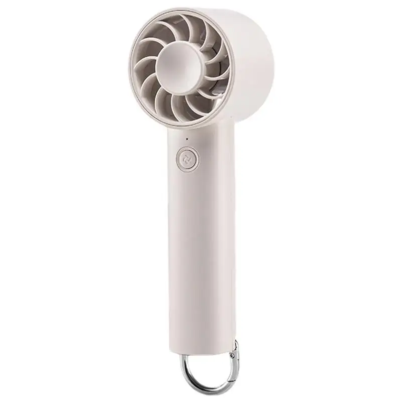 Portable Electric Fan Rechargeable Turbine Fan With Buckle Personal Rechargeable Pocket Fan With Carabiner Buckle Travel