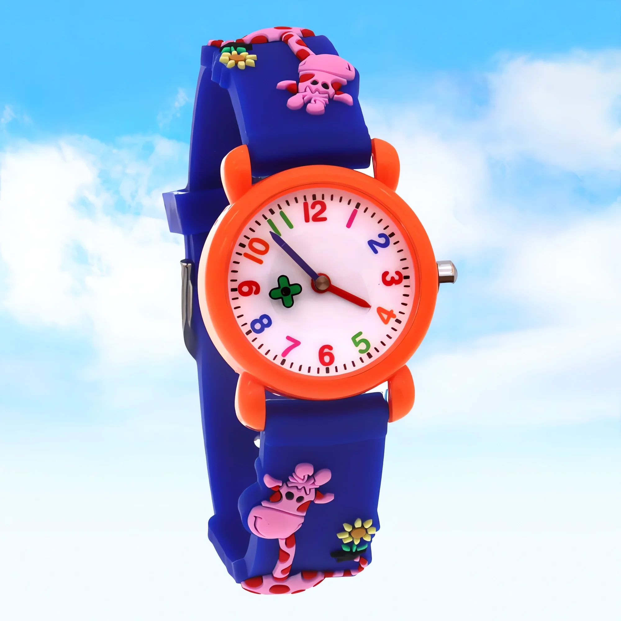 

Модные водонепроницаемые кварцевые часы для детей - детские наручные часы, подарок для мальчиков и девочек, подходят для вечеринок