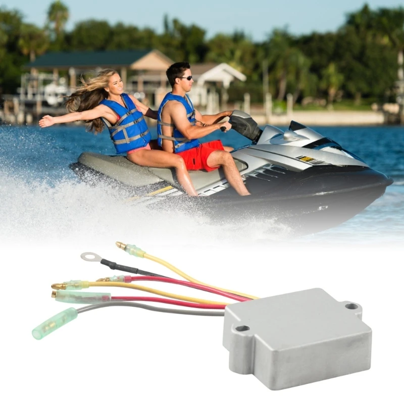 QM82 voltages Regulator Rectifier 6 Wire Replacement Aluminum 6 Wire voltages Regulator Rectifier for Marine Outboard Engines