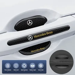 Protector de manija de puerta de coche, pegatina reflectante antiarañazos para Mercedes Benz A C E CLA180 GLB200 GLC300 CLS GLA E Class