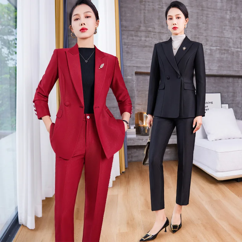 

Autumn and Winter New Suit Suit Women's Fashionable Korean Style High Sense Casual Business Attire Temperament Goddess Style Sui