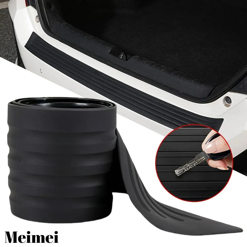 Purpose Car Trunk Rear Bumper Guard Threshold Plate Protector Embedded Strip Pad Decorative Cover