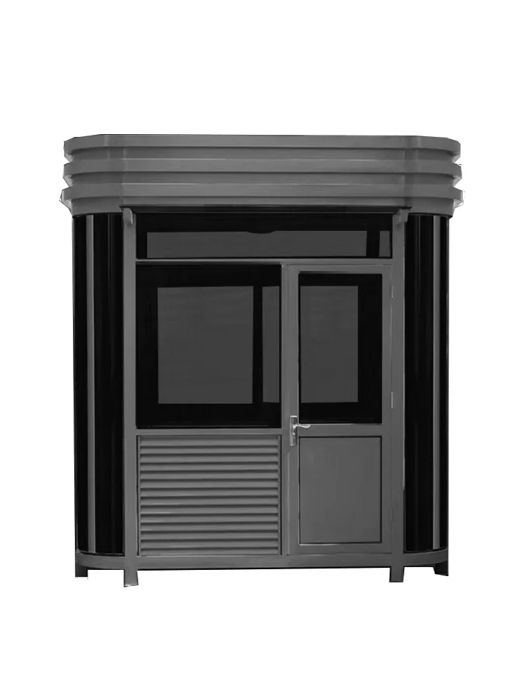 

Custom security guard booth, outdoor doorman duty room, parking lot toll booth