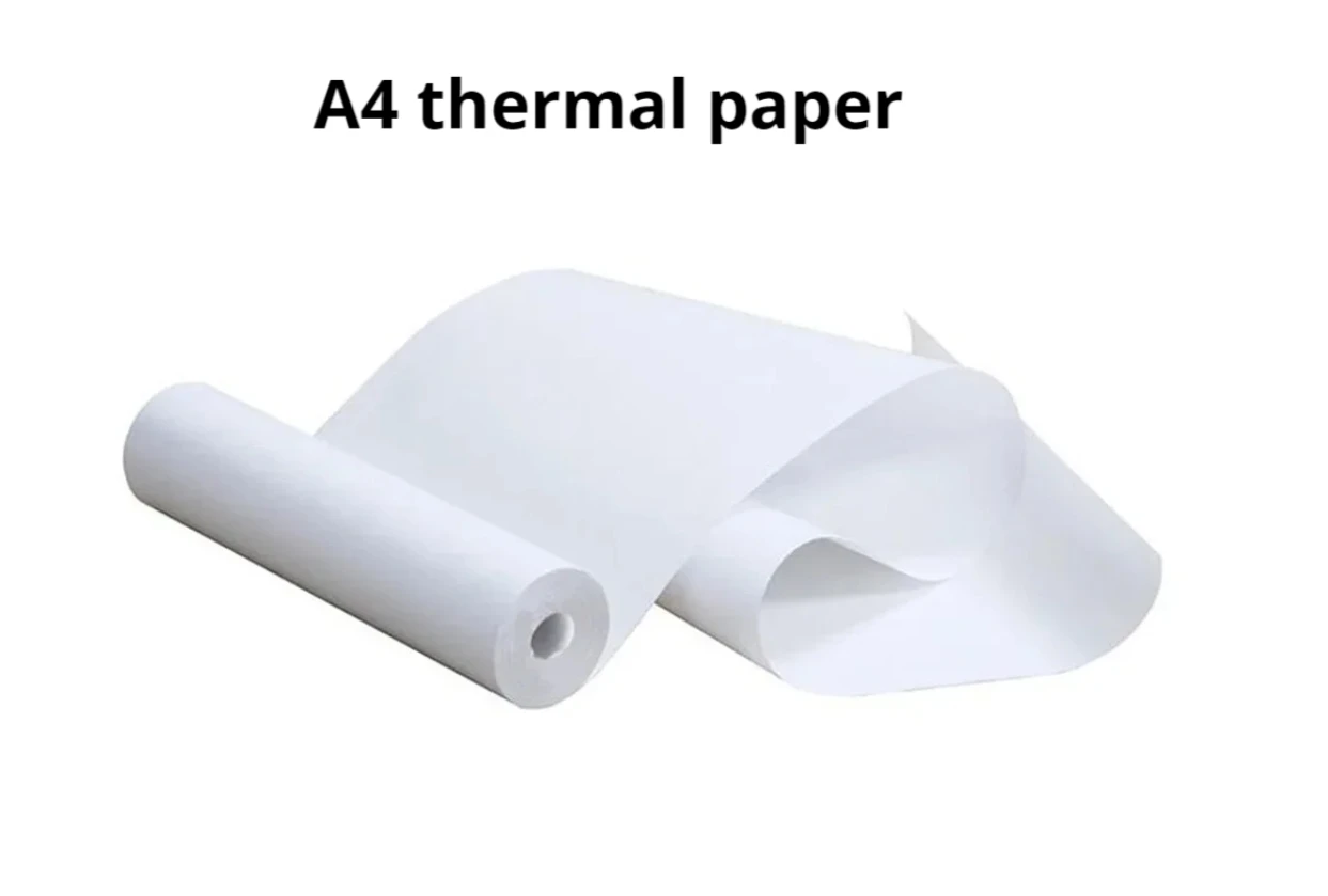 20 Rolls Thermal Paper A4 210mm Width Diameter 30mm Waterproof Oil resistant Continuous Paper Roll for A40 /A4 Thermal Printer