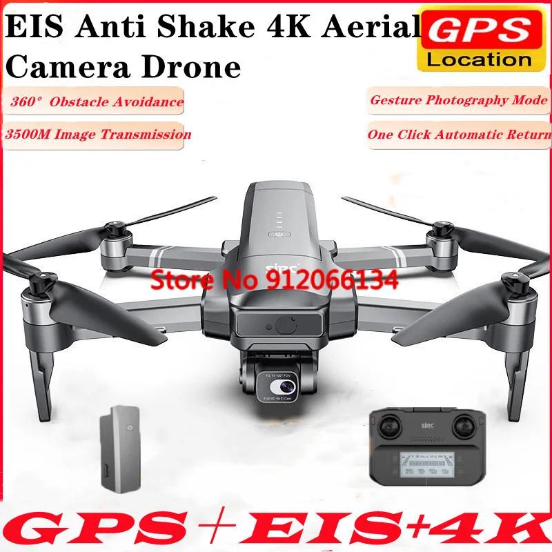 EIS Anti Shake 4KHD Camera  Laser Obstacle Avoidance Remote Control Drone3.5KM Image Transmission GPS Automatic Return RC Drone