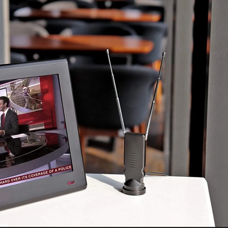 

Upgraded Aerial ABS Plastic Antenna Enhances Your Digital Reception With This Portable Indoor/Outdoor Antenna Easy To Use