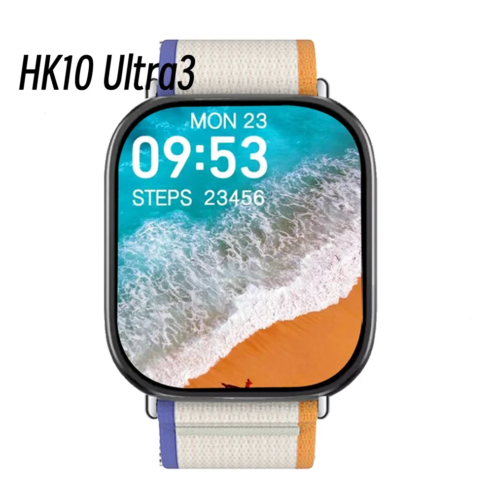 HK10 Ultra 3 Smart Watch Series 10 AMOLED Screen 2GBROM Local Album TWS Connection OLED Smartwatch For Men Women Fitness Watches