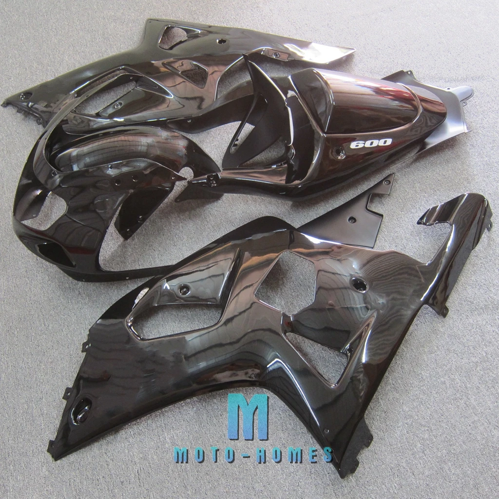 

ABS Plastic Fairings Kit for GSXR600 GSXR750 2001 2002 2003 01 02 03 K1 High Quality Injection Molded Fairing Set All Black