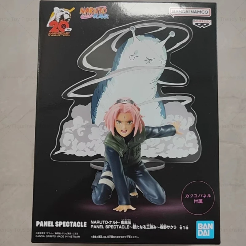 Bandai In Stock Original Banpresto Anime Naruto Shippuden Uzumaki Naruto Sakura Haruno Sasuke New Sannin Action Figure Model Toy