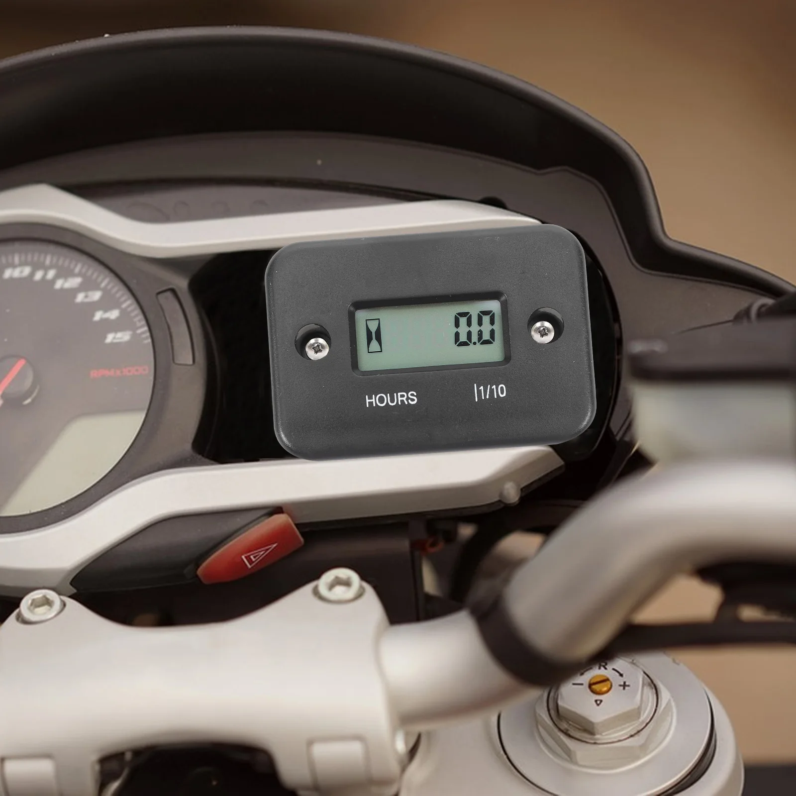 

1Pcs Easy Install Digital Tachometer Hour Meter for Motorcycle Race Timing and Performance Monitoring