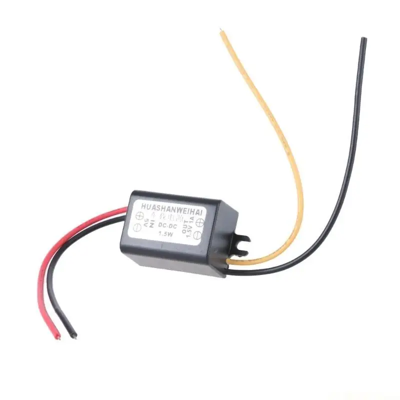 E56B Waterproof Reduction Module Double Open End Power Converter DC5V to 1.5V1A Car Power Conversion Adapter