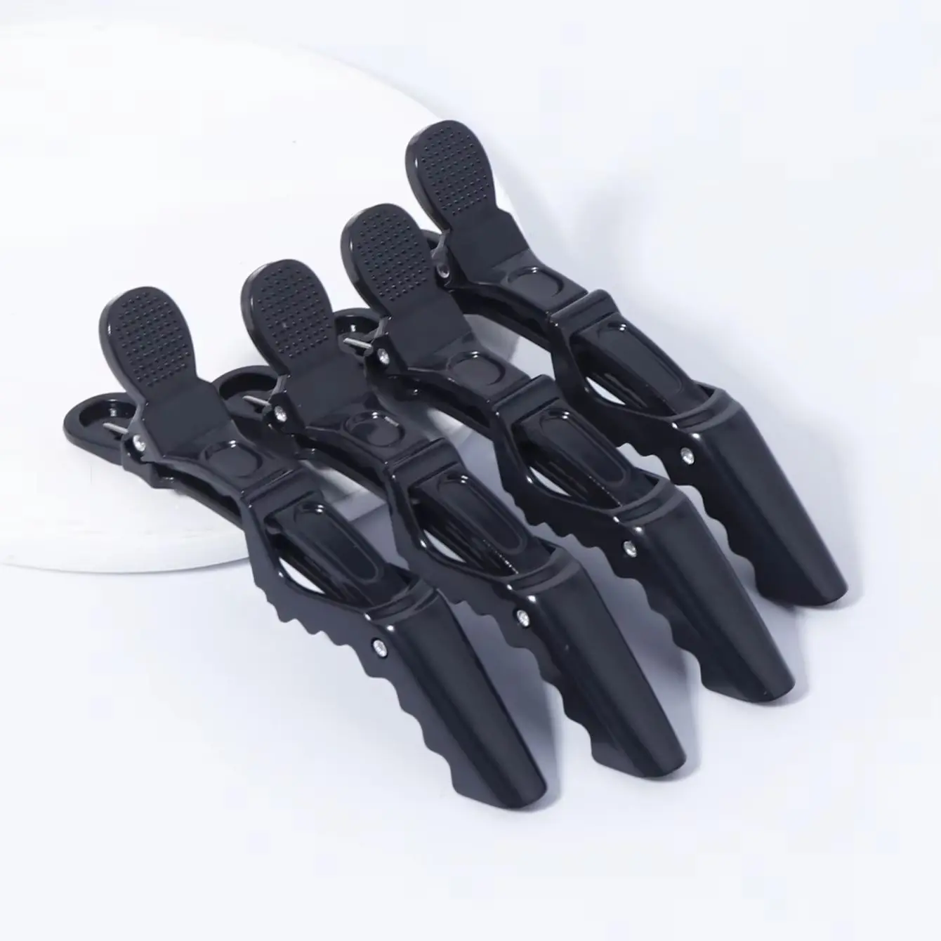 Hairdressing crocodile clip set, duckbill partition positioning clip, anti slip strong fixation, special for real hair wigs view 4