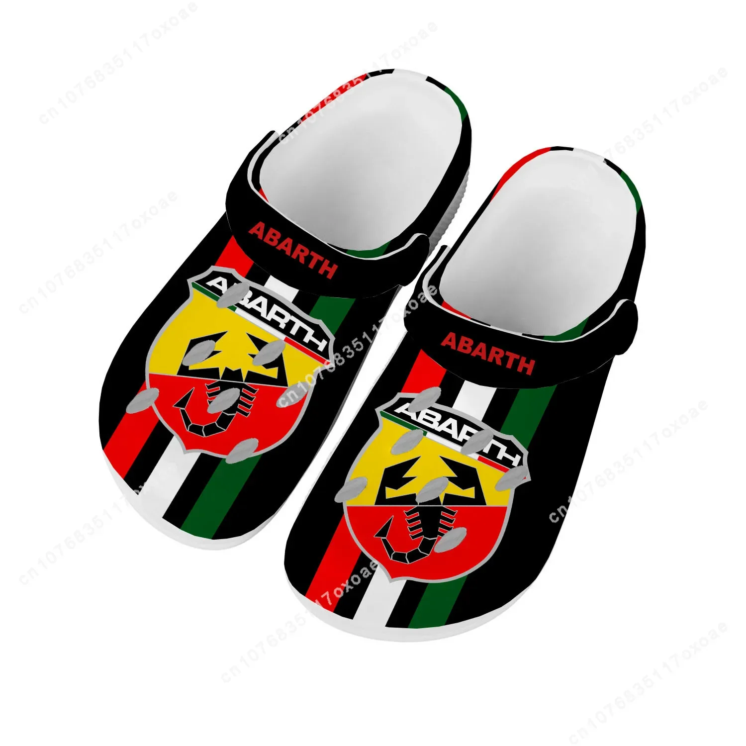 

Abarth Shoes Home Clog Mens Women Youth Boy Girl Sandals Shoes Garden Custom Made Breathable Shoe Beach Hole Slippers