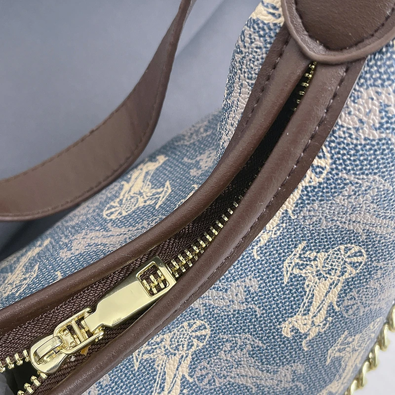 حقيبة يد نسائية جلدية حقيبة كروس مع حزام كتف للسيدات تصميم كلاسيكي أنيق ماركة فاخرة