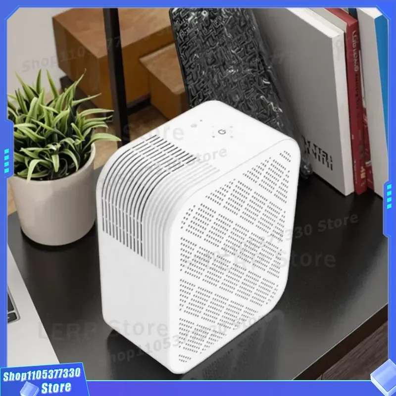 Portable Mini Air Purifier with HEPA Filter and Activated Carbon for Home Office Bedroom Desktop Smart Plastic Design OEM ODM