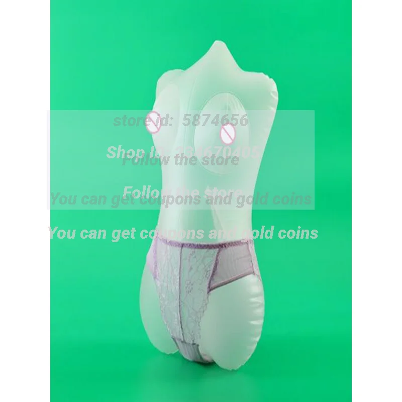 Inflatable PVC Mannequin Body for Male Sewing Display, Transparent Pillow, Maniqui Panties, Female Cloth, D081