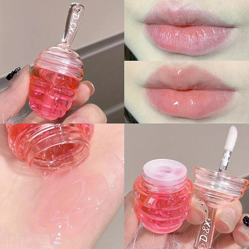 Honingpot Lippenbalsem blijvende Hydraterende Lipsticks Leuke Make-Up Hydrateren Anti-Kraken Lipolie Vervagen lip lijn Cosmetica Huidverzorging