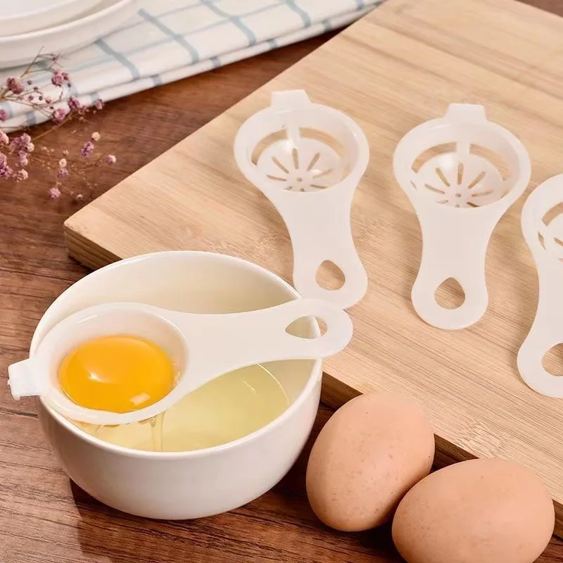 1PC Egg Yolk Separator Divider White Plastic Convenient Household Eggs Tool Cooking Baking Tool Kitchen Accessories Dropshipping