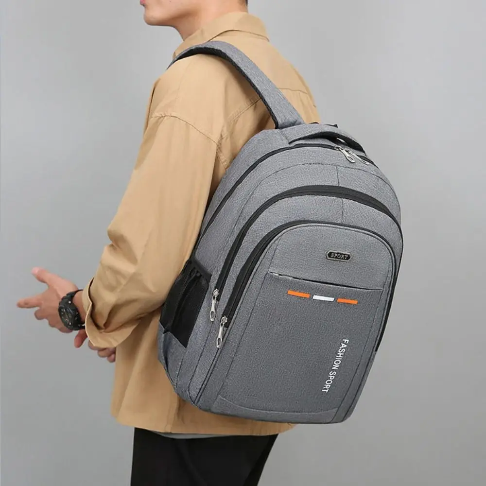 Fashion Large Capacity Canvas Backpack Student Multipockets Student Backpack Oxford Handbag Laptop Shoulder Bag Travel