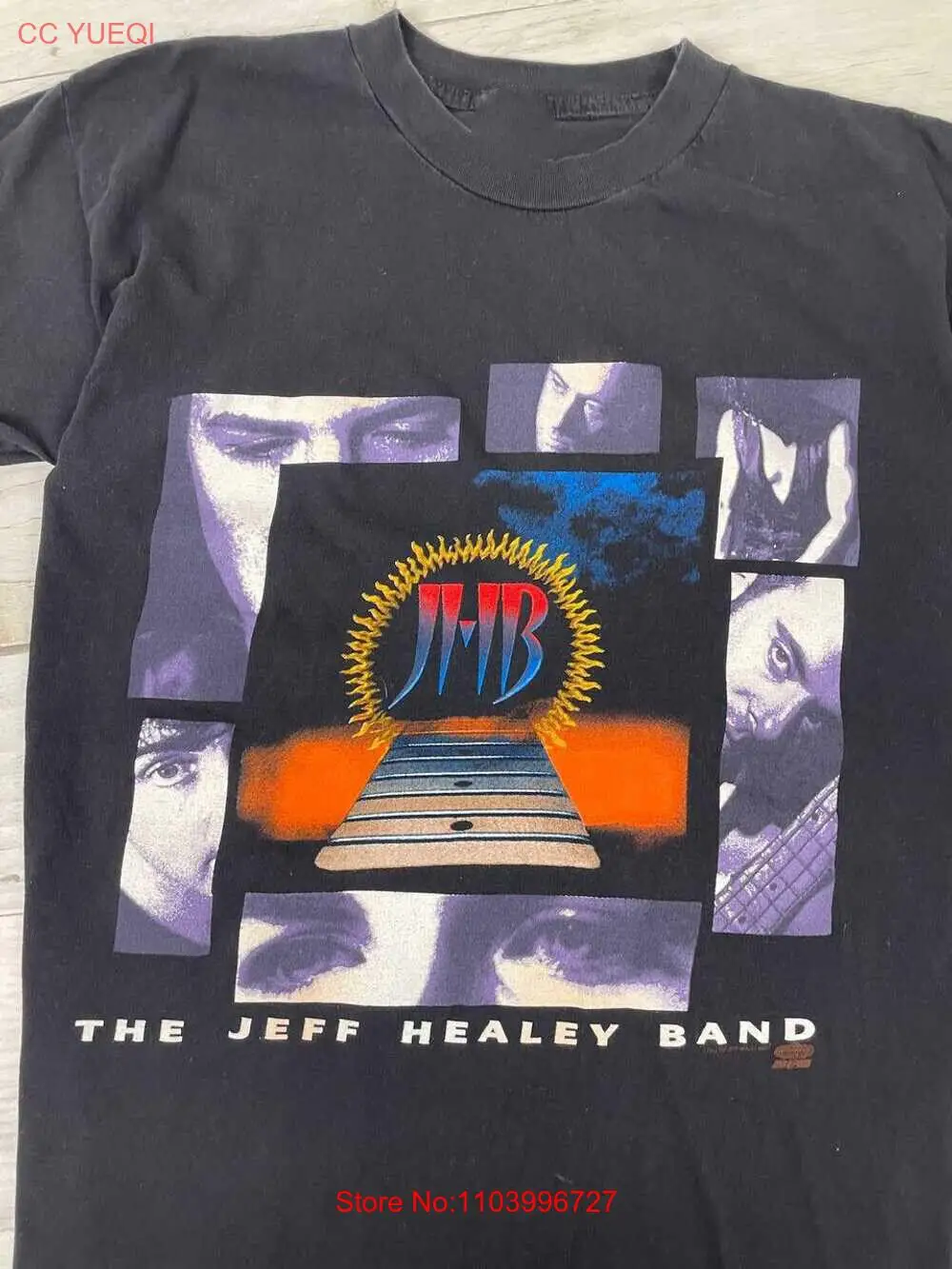 Jeff Healey Band Feel This 1993 Tour T-Shirt Cotton Unisex Tee S-5XL BT081