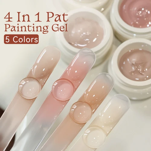 Imagen 2 del producto UR SUGAR 8ml Nail Art Patting Gel 4 en 1 Pat gradiente colorete pintura Gel Soak Off UV LED esmalte de uñas en Gel para manicura DIY